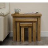 Deluxe Oak Nest of Tables